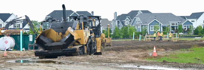 Work is underway on a road that will connect Showfield and the new Olde Town at Lewes subdivisions to Monroe Avenue Extended and Freeman Highway. A request to construct a gate at the Showfield entrance has been denied. RON MACARTHUR PHOTOS